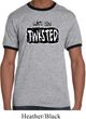 Mens Yoga Shirt Twisted Ringer Tee T-Shirt