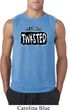 Mens Yoga Shirt Twisted Sleeveless Tee T-Shirt