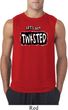 Mens Yoga Shirt Twisted Sleeveless Tee T-Shirt