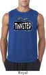 Mens Yoga Shirt Twisted Sleeveless Tee T-Shirt