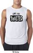 Mens Yoga Shirt Twisted Sleeveless Tee T-Shirt
