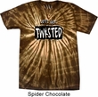 Mens Yoga Shirt Twisted Spider Tie Dye Tee T-shirt