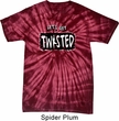 Mens Yoga Shirt Twisted Spider Tie Dye Tee T-shirt