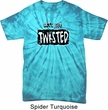 Mens Yoga Shirt Twisted Spider Tie Dye Tee T-shirt