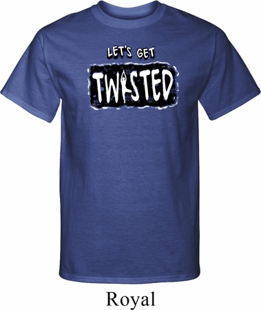 Mens Yoga Shirt Twisted Tall Tee T-Shirt