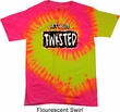 Mens Yoga Shirt Twisted Tie Dye Tee T-shirt