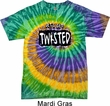 Mens Yoga Shirt Twisted Tie Dye Tee T-shirt