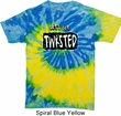 Mens Yoga Shirt Twisted Tie Dye Tee T-shirt