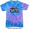Mens Yoga Shirt Twisted Tie Dye Tee T-shirt