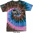 Mens Yoga Shirt Twisted Tie Dye Tee T-shirt
