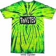 Mens Yoga Shirt Twisted Tie Dye Tee T-shirt