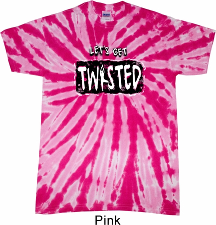 Mens Yoga Shirt Twisted Twist Tie Dye Tee T-shirt