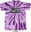 Mens Yoga Shirt Twisted Twist Tie Dye Tee T-shirt