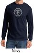 Mens Yoga Shirt Vishuddha Chakra Meditation Long Sleeve Shirt