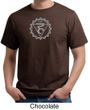 Mens Yoga Shirt Vishuddha Chakra Meditation Organic T-shirt