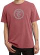 Mens Yoga Shirt Vishuddha Chakra Meditation Pigment Dyed T-shirt