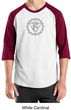 Mens Yoga Shirt Vishuddha Chakra Meditation Raglan Shirt