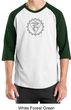Mens Yoga Shirt Vishuddha Chakra Meditation Raglan Shirt