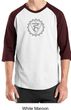 Mens Yoga Shirt Vishuddha Chakra Meditation Raglan Shirt