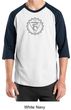 Mens Yoga Shirt Vishuddha Chakra Meditation Raglan Shirt