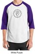 Mens Yoga Shirt Vishuddha Chakra Meditation Raglan Shirt