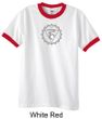Mens Yoga Shirt Vishuddha Chakra Meditation Ringer Shirt