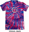 Mens Yoga Shirt Vortex Patriotic Tie Dye Tee T-shirt