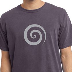 Mens Yoga Shirt Vortex Pigment Dyed Tee T-Shirt Mens Yoga Shirt Vortex Pigment Dyed Tee T-Shirt
