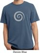 Mens Yoga Shirt Vortex Pigment Dyed Tee T-Shirt