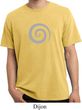 Mens Yoga Shirt Vortex Pigment Dyed Tee T-Shirt