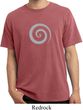 Mens Yoga Shirt Vortex Pigment Dyed Tee T-Shirt