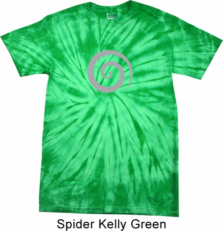 Mens Yoga Shirt Vortex Spider Tie Dye Tee T-shirt