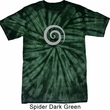Mens Yoga Shirt Vortex Spider Tie Dye Tee T-shirt