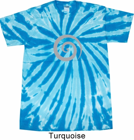 Mens Yoga Shirt Vortex Twist Tie Dye Tee T-shirt