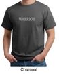 Mens Yoga Shirt Warrior Text Organic Tee T-Shirt