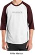 Mens Yoga Shirt Warrior Text Raglan Tee T-shirt
