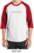 Mens Yoga Shirt Warrior Text Raglan Tee T-shirt
