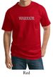 Mens Yoga Shirt Warrior Text Tall Tee T-Shirt