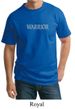 Mens Yoga Shirt Warrior Text Tall Tee T-Shirt