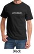 Mens Yoga Shirt Warrior Text Tee T-Shirt