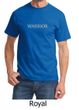 Mens Yoga Shirt Warrior Text Tee T-Shirt
