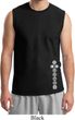 Mens Yoga Shirt White 7 Chakras Bottom Print Muscle Tee T-Shirt