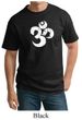 Mens Yoga Shirt White Distressed OM Tall Tee T-Shirt