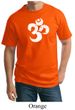 Mens Yoga Shirt White Distressed OM Tall Tee T-Shirt