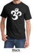 Mens Yoga Shirt White Distressed OM Tee T-Shirt