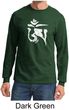 Mens Yoga Shirt White Tibetan Om Long Sleeve