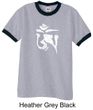 Mens Yoga Shirt White Tibetan Om Ringer Tee T-Shirt