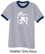 Mens Yoga Shirt White Tibetan Om Ringer Tee T-Shirt