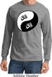 Mens Yoga Shirt Yin Yang AUM Long Sleeve Tee T-Shirt