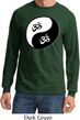 Mens Yoga Shirt Yin Yang AUM Long Sleeve Tee T-Shirt